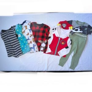 Carters, Gerber, & Cocomelon Pajamas 12 & 18 Months 8 Sets
